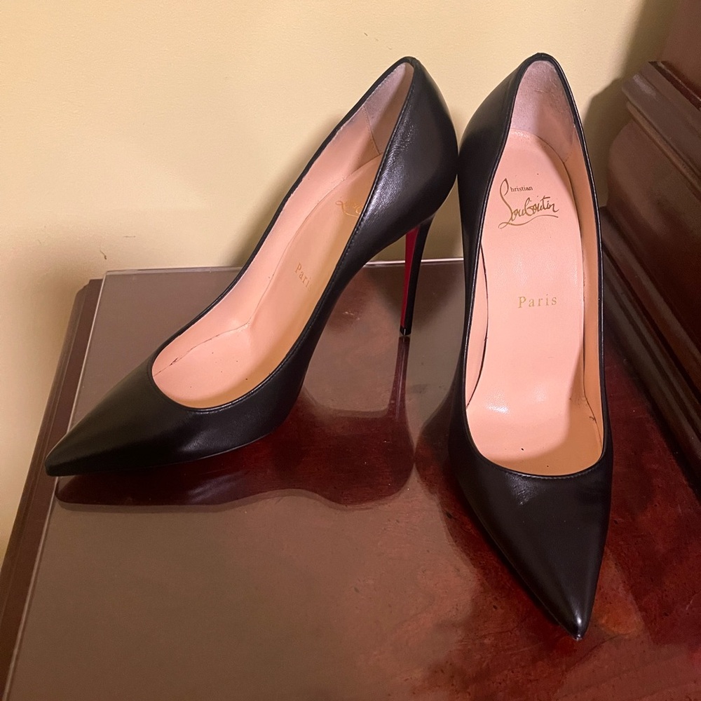 Christian Louboutin Black Heels- Like New - WORN ONCE
